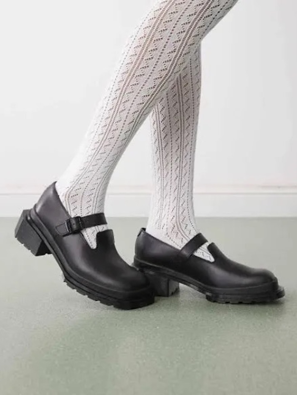 Dr Martens Maybole Black Leather Strap Shoes Mary Jane
